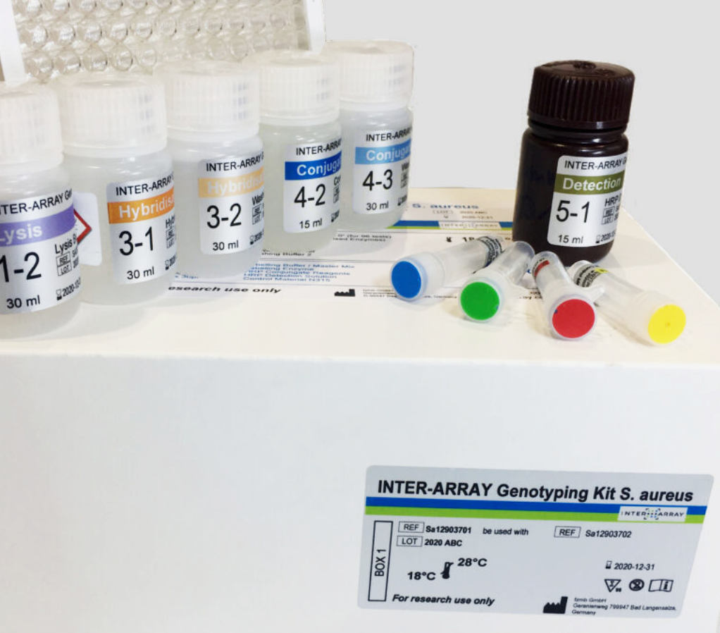 Foto Aussschnitt Inter-Array Genotypisierungs Kit S. aureus