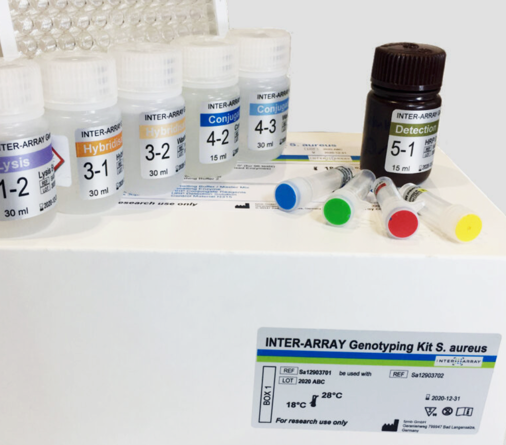 Aussschnitt Inter-Array GenotypisierungsKit S. aureus