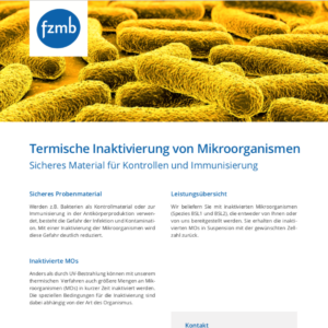Photo PDF Service: Thermal inactivation of microorganisms by fzmb GmbH.